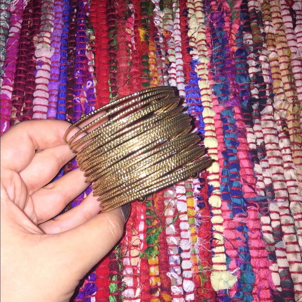 Large gold bracelet